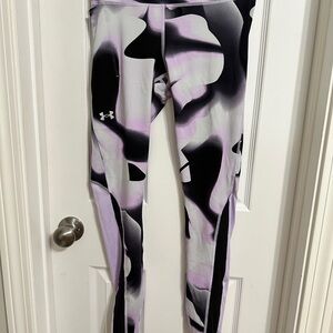 Under Armour Black and Purple Leggings